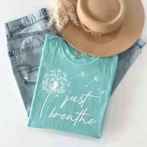Just Breathe | Comfort Colors Graphic Tee